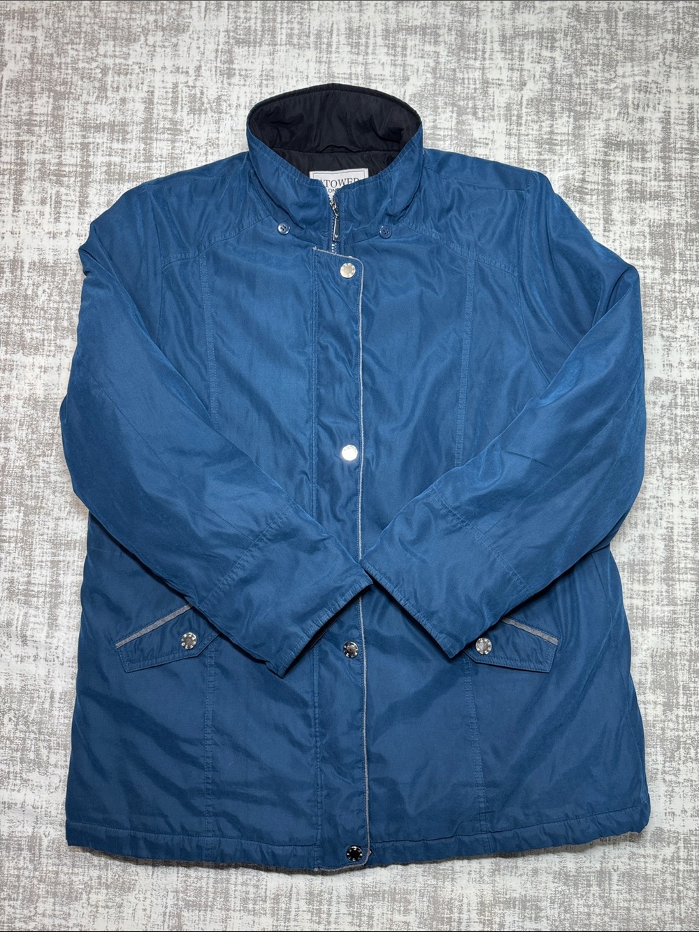 Vintage London Fog Navy Blue Women's Winter jacket sz XL  31.5X24PTP